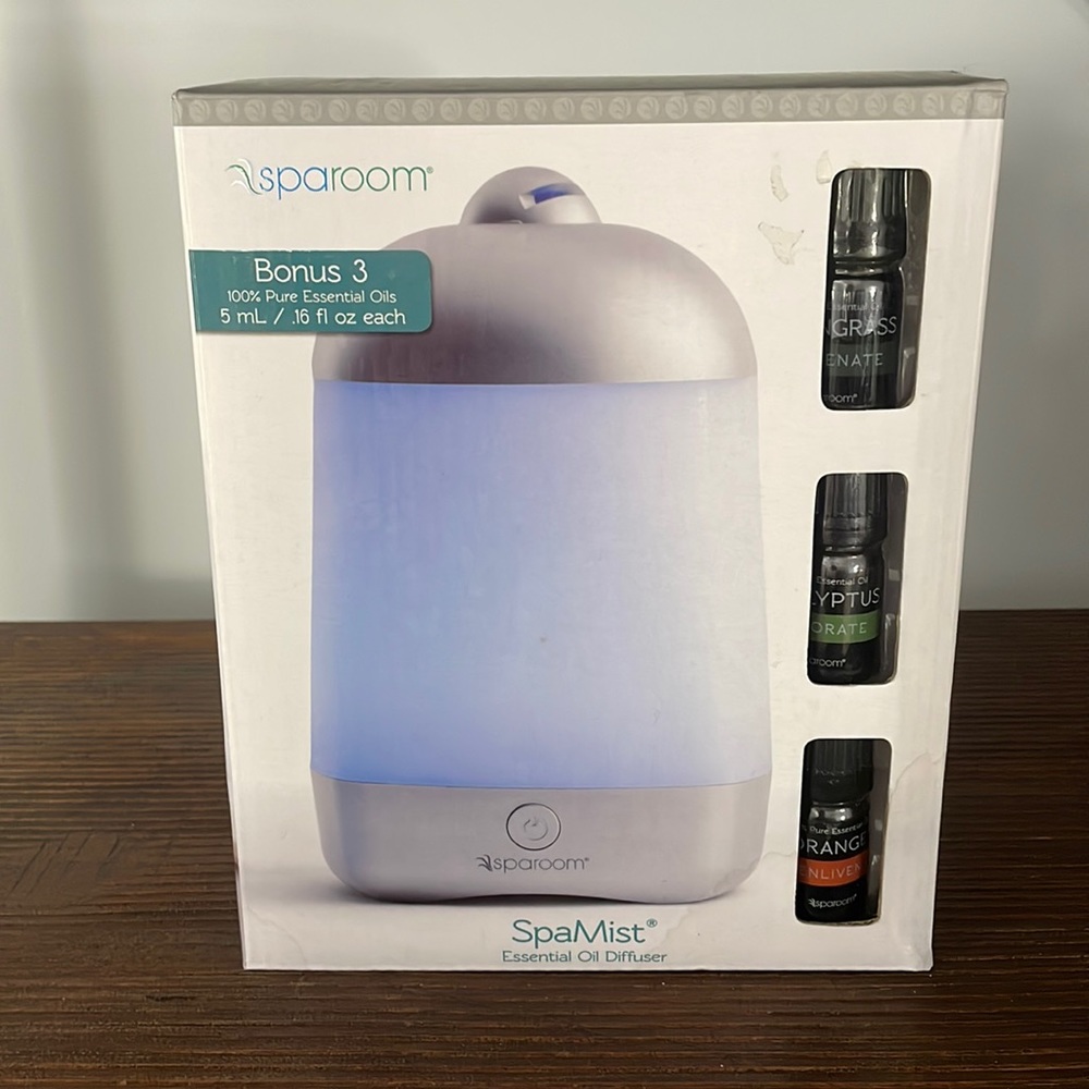 New SpaRoom SpaMist Essential Oil Diffuser